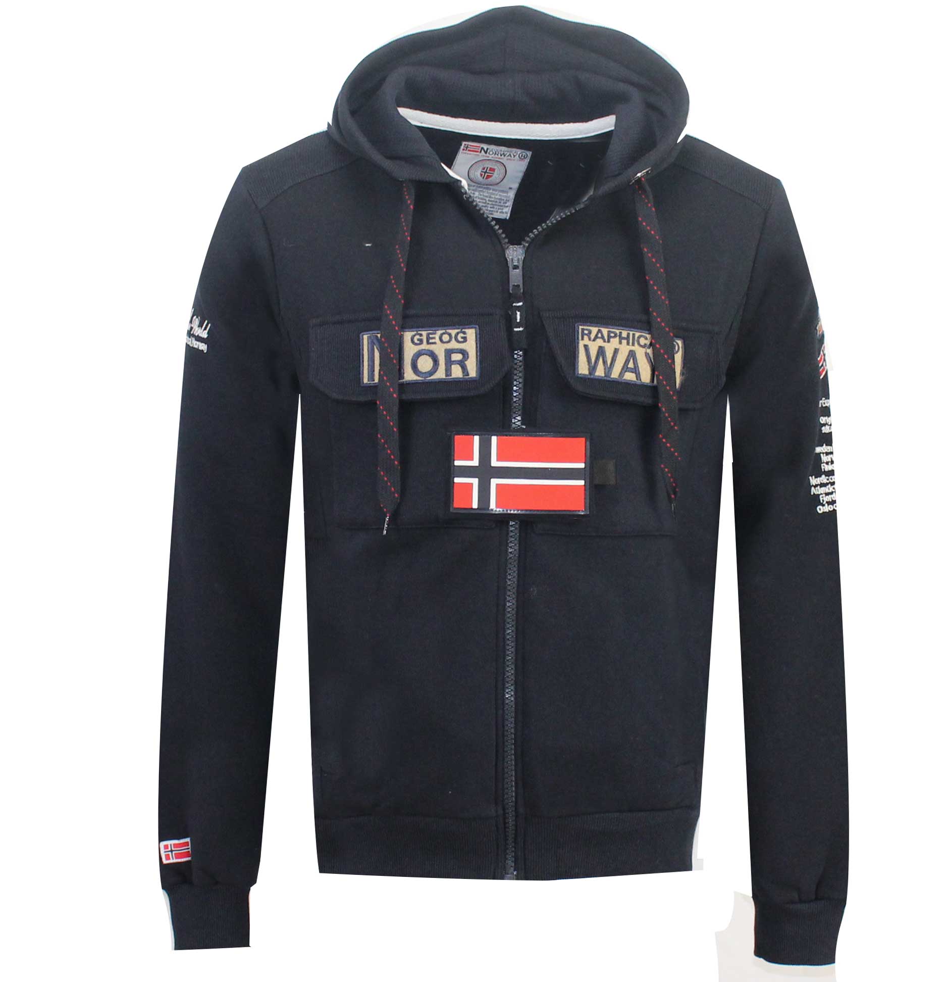 Sudadera De Hombre Gymclass Full Zip Azul Marino