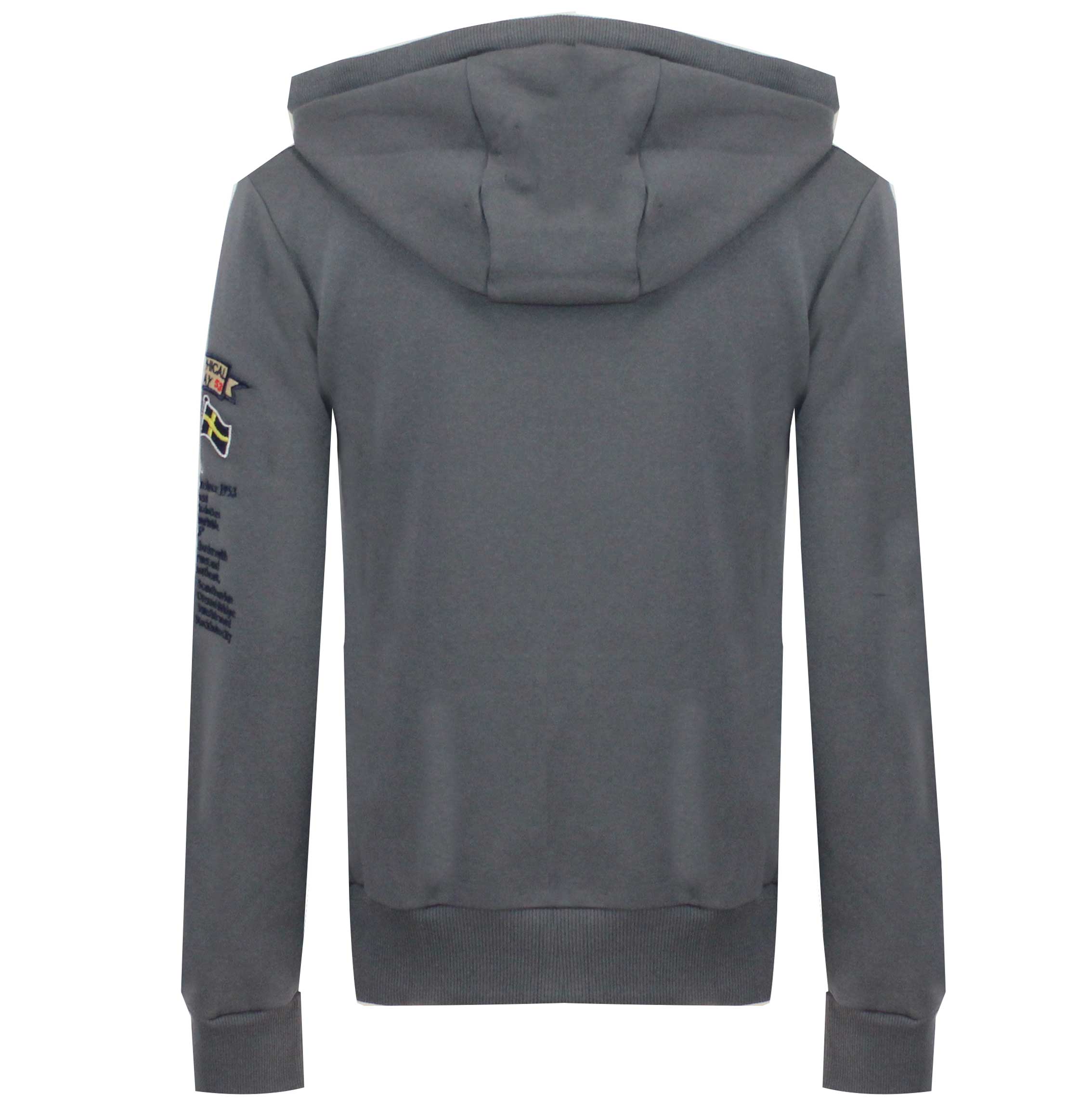 Sudadera De Hombre Gymclass Full Zip Gris Oscuro - Image 2