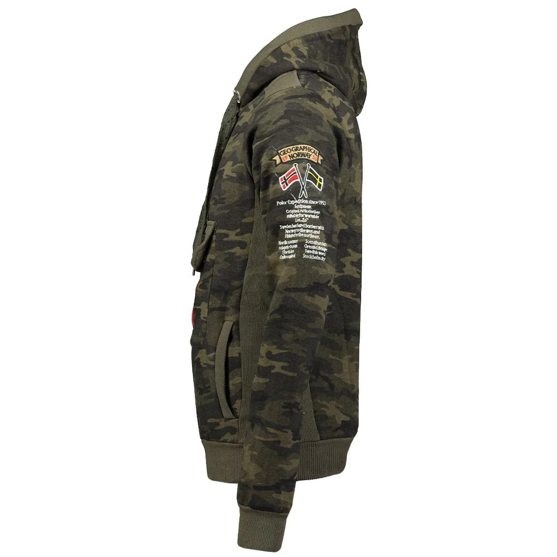 Sudadera De Hombre Gymclass Verde Camo - Image 3