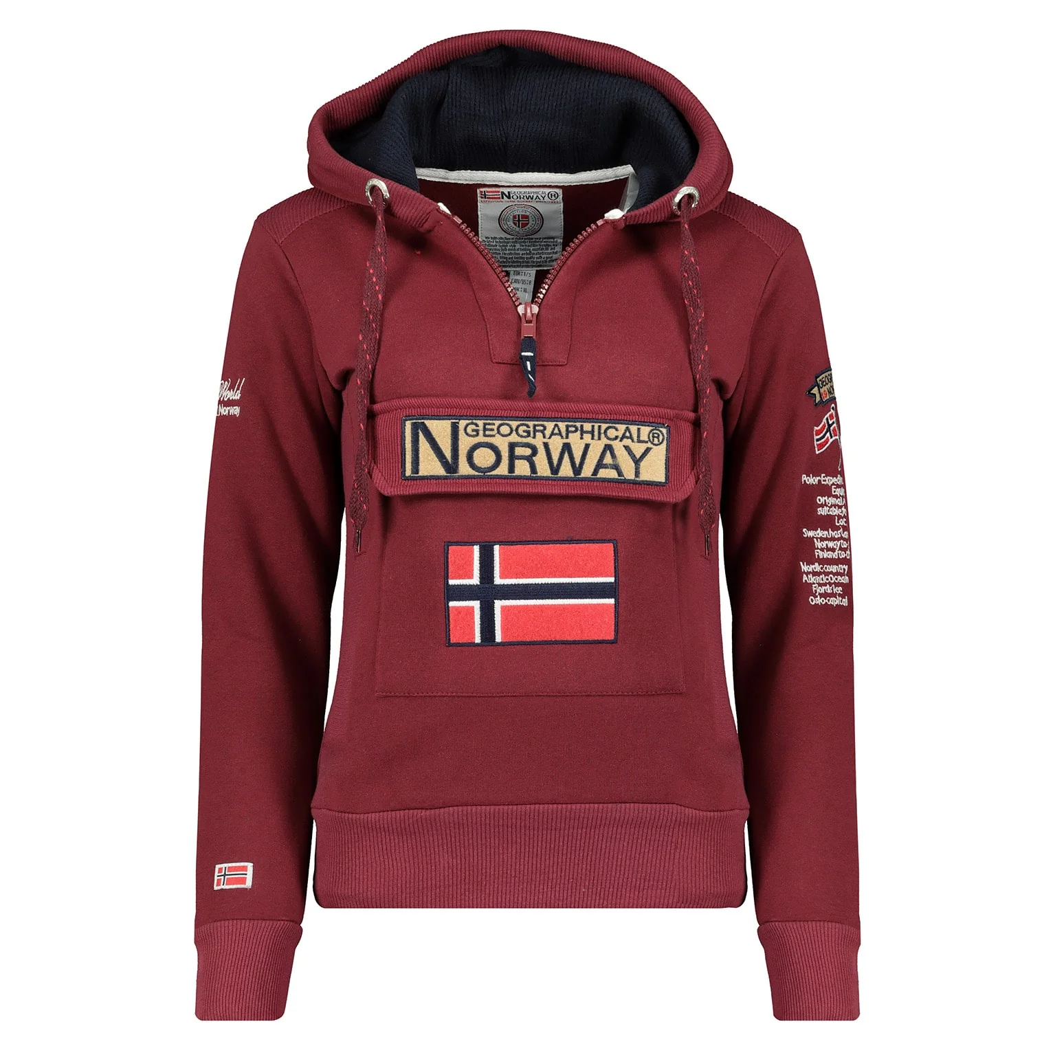 Sudadera Mujer Gymclass Burdeos