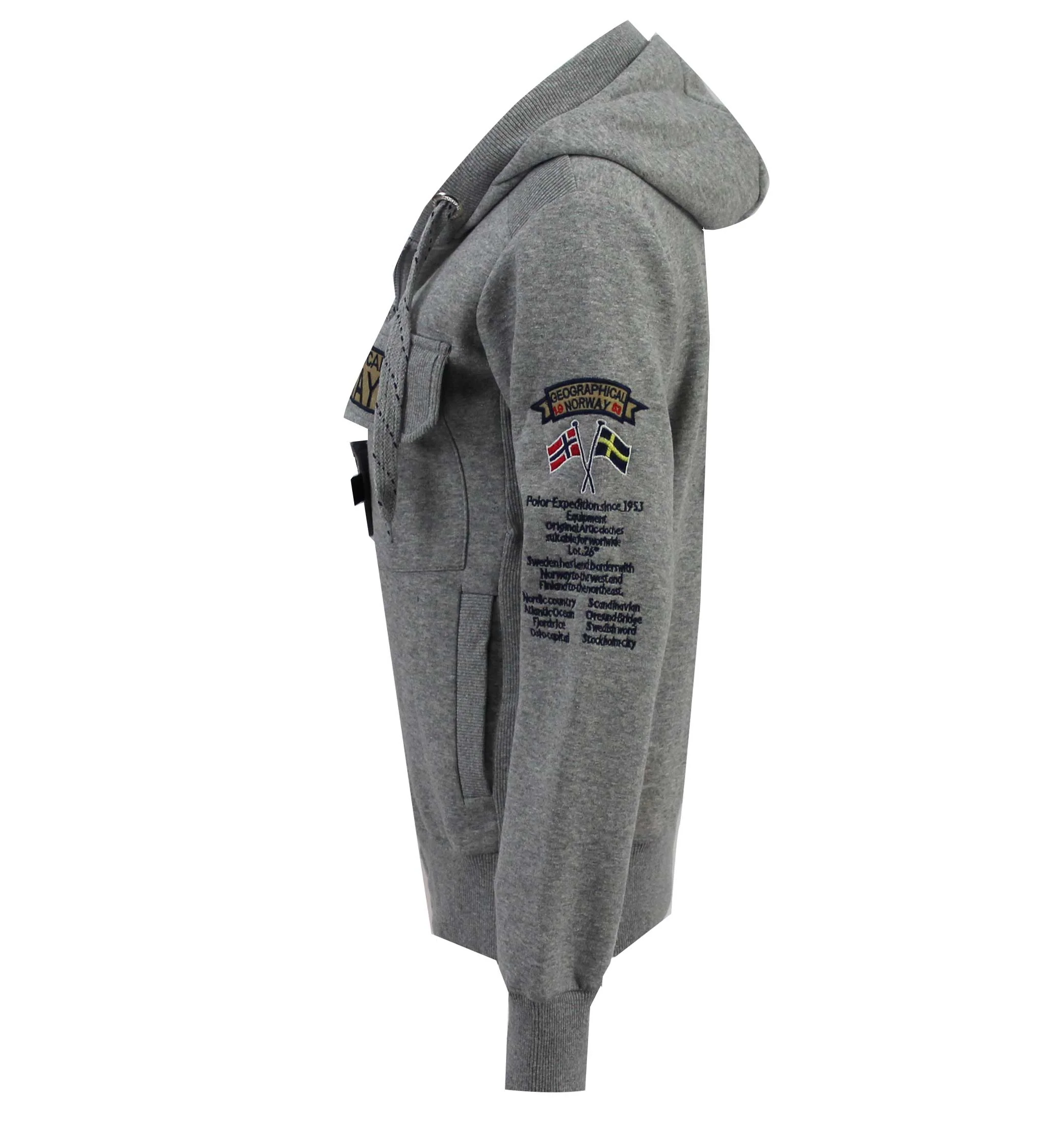 Sudadera De Mujer Gymclass Full Zip Gris Melange - Image 3