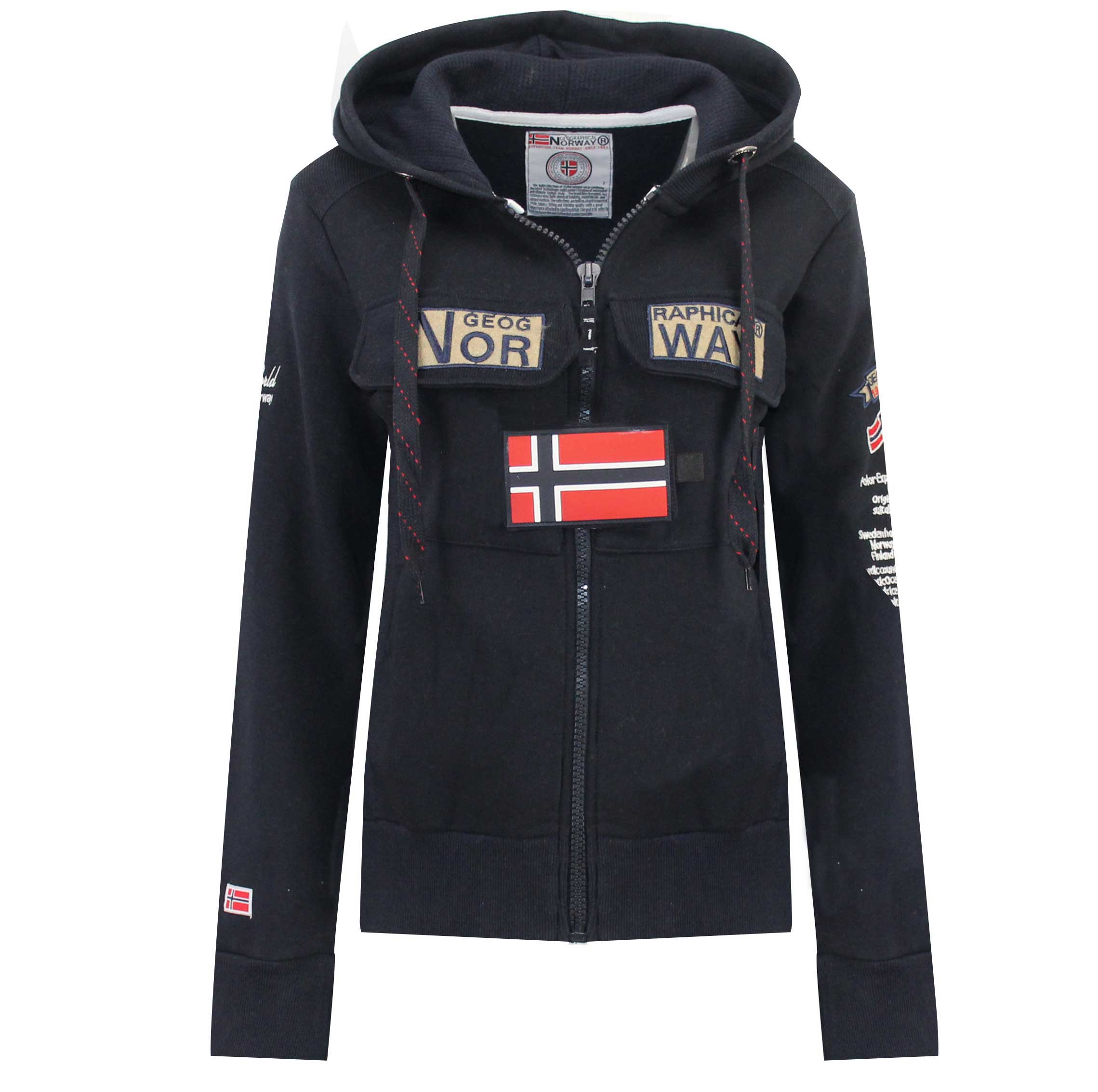 Sudadera De Niña Gymclass Full Zip Azul Marino