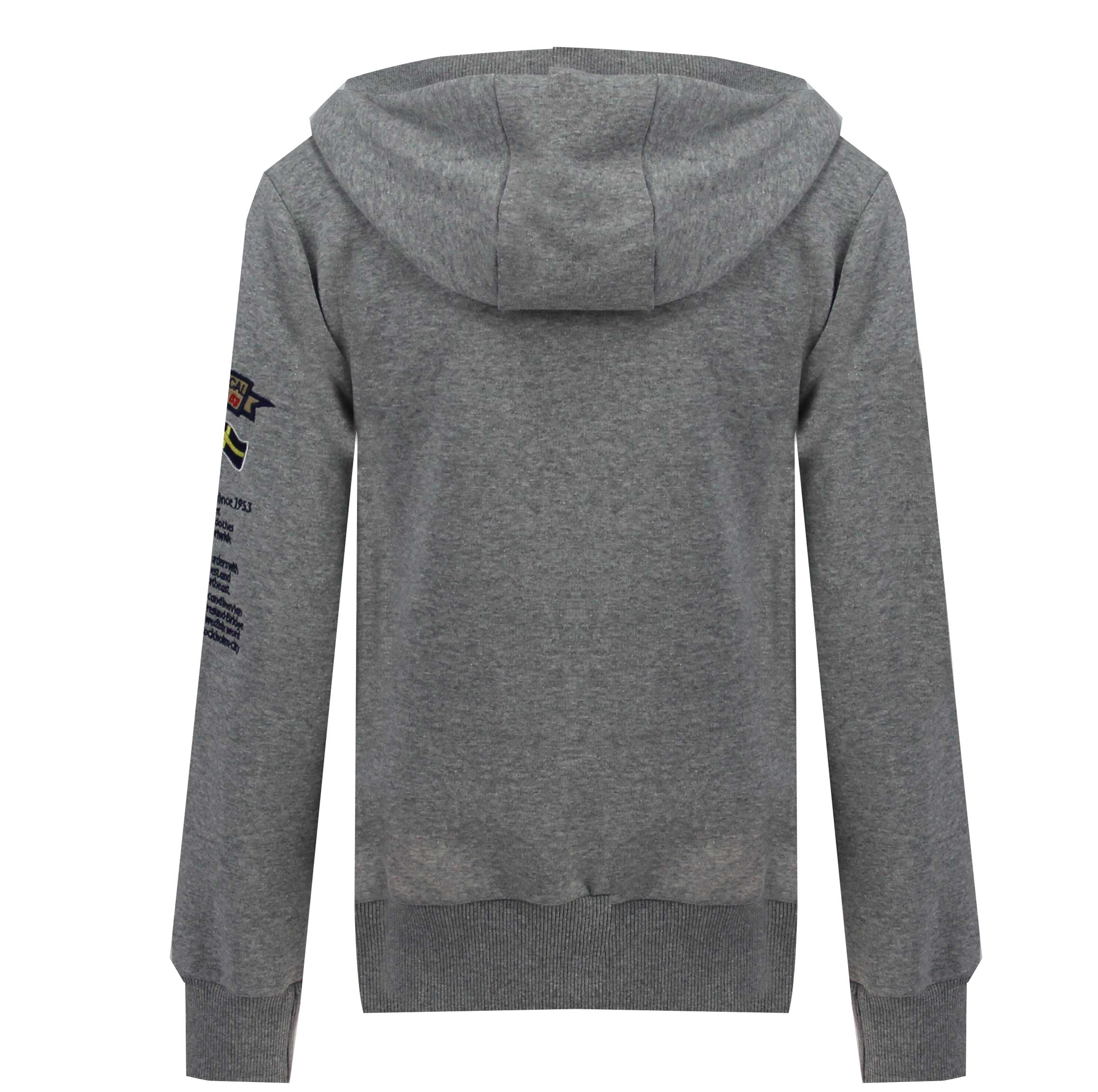 Sudadera De Niña Gymclass Full Zip Gris Melange - Image 2