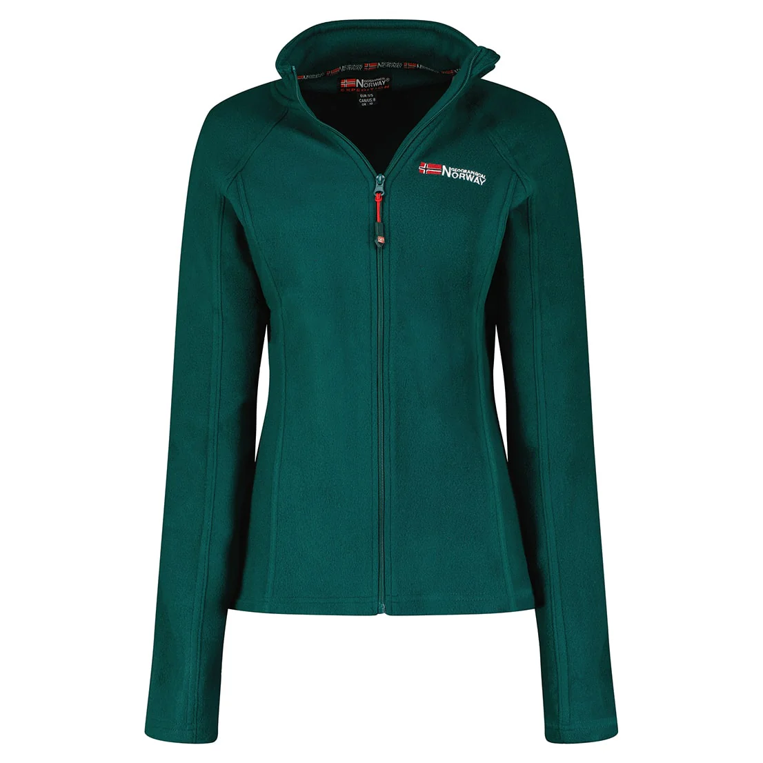 Polar De Mujer Tug Full Zip Verde Oscuro
